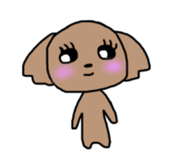 honorific toy poodle sticker #11117507