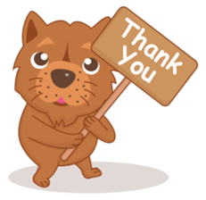 Puffy Lion Dog sticker #11118035