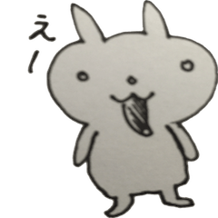 Vintage sticker rabbit