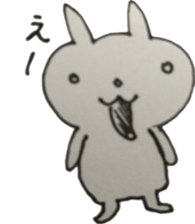 Vintage sticker rabbit sticker #11118072