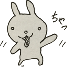 Vintage sticker rabbit sticker #11118073