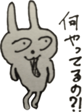 Vintage sticker rabbit sticker #11118075