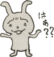 Vintage sticker rabbit sticker #11118076