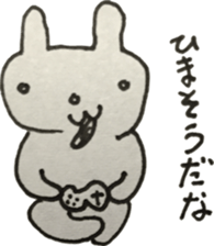 Vintage sticker rabbit sticker #11118078