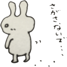 Vintage sticker rabbit sticker #11118079