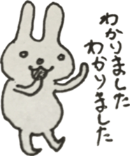 Vintage sticker rabbit sticker #11118080