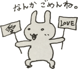 Vintage sticker rabbit sticker #11118083