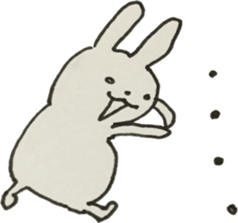 Vintage sticker rabbit sticker #11118086