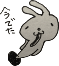 Vintage sticker rabbit sticker #11118090