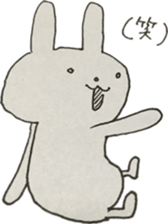 Vintage sticker rabbit sticker #11118092