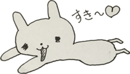 Vintage sticker rabbit sticker #11118095