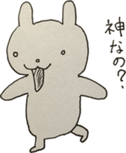 Vintage sticker rabbit sticker #11118097