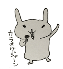 Vintage sticker rabbit sticker #11118098