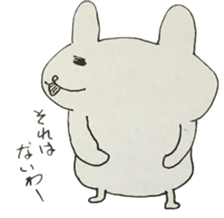 Vintage sticker rabbit sticker #11118100