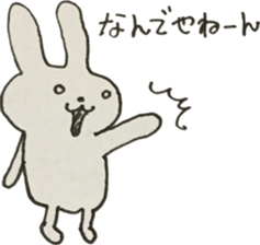 Vintage sticker rabbit sticker #11118103