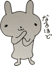 Vintage sticker rabbit sticker #11118104