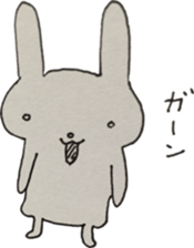 Vintage sticker rabbit sticker #11118106