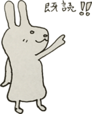 Vintage sticker rabbit sticker #11118107