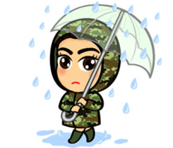 Soldier Thai Girl sticker #11118143