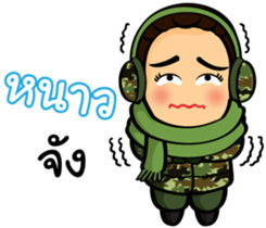Soldier Thai Girl sticker #11118144
