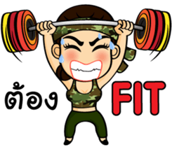 Soldier Thai Girl sticker #11118148