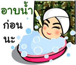 Soldier Thai Girl sticker #11118149