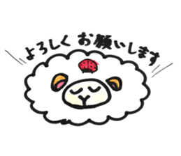 Sheep 's and ladybird . sticker #11118513