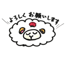 Sheep 's and ladybird . sticker #11118513