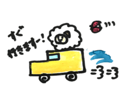 Sheep 's and ladybird . sticker #11118514