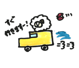 Sheep 's and ladybird . sticker #11118514