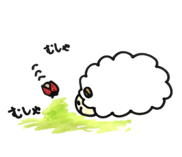 Sheep 's and ladybird . sticker #11118516