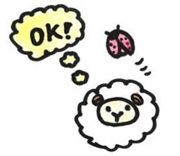 Sheep 's and ladybird . sticker #11118520