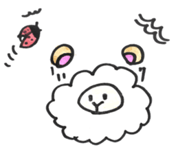 Sheep 's and ladybird . sticker #11118522