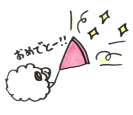 Sheep 's and ladybird . sticker #11118527