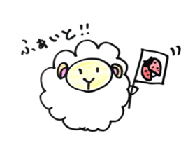 Sheep 's and ladybird . sticker #11118530
