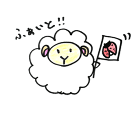 Sheep 's and ladybird . sticker #11118530