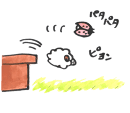 Sheep 's and ladybird . sticker #11118533
