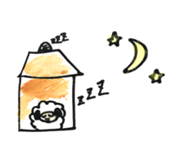 Sheep 's and ladybird . sticker #11118534