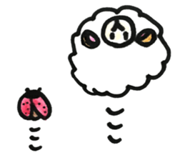 Sheep 's and ladybird . sticker #11118537