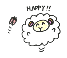 Sheep 's and ladybird . sticker #11118541