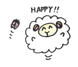 Sheep 's and ladybird . sticker #11118541