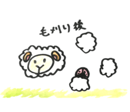 Sheep 's and ladybird . sticker #11118542