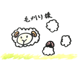 Sheep 's and ladybird . sticker #11118542