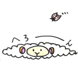 Sheep 's and ladybird . sticker #11118543