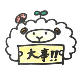 Sheep 's and ladybird . sticker #11118544