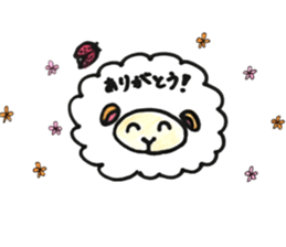 Sheep 's and ladybird . sticker #11118548