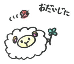 Sheep 's and ladybird . sticker #11118551