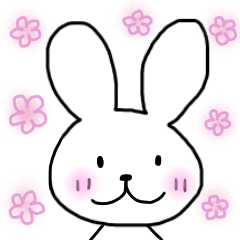 Simple heartwarming rabbit