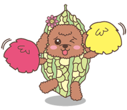 The fabulous world of red poodle- GuaGua sticker #11119114