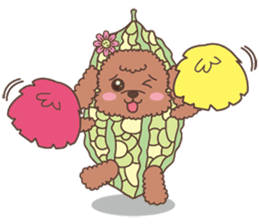The fabulous world of red poodle- GuaGua sticker #11119114